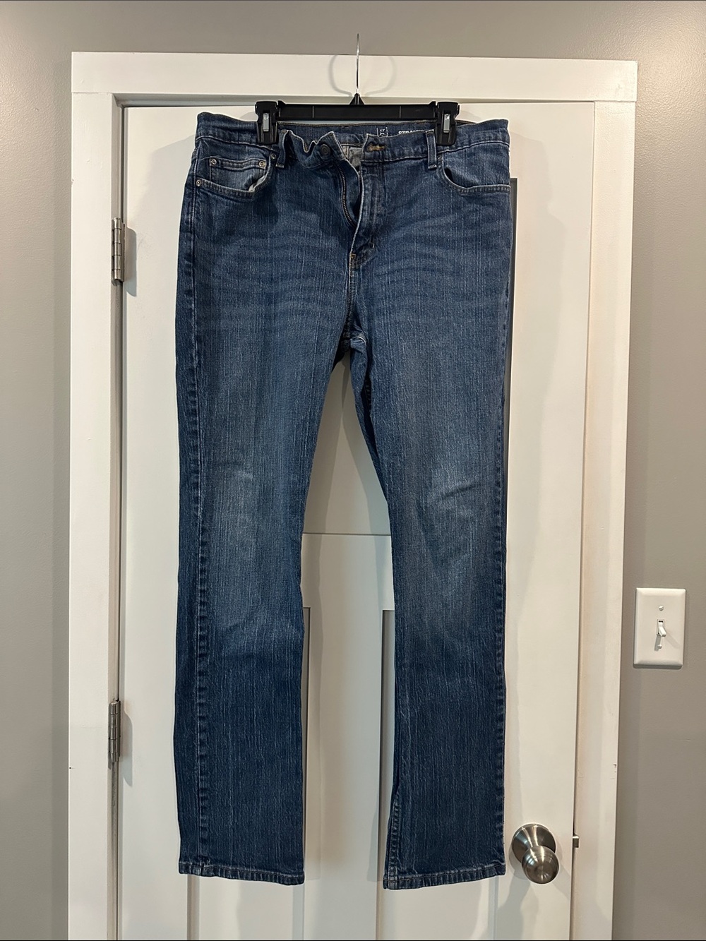 George Men’s Dark Blue Straight-Leg Jeans